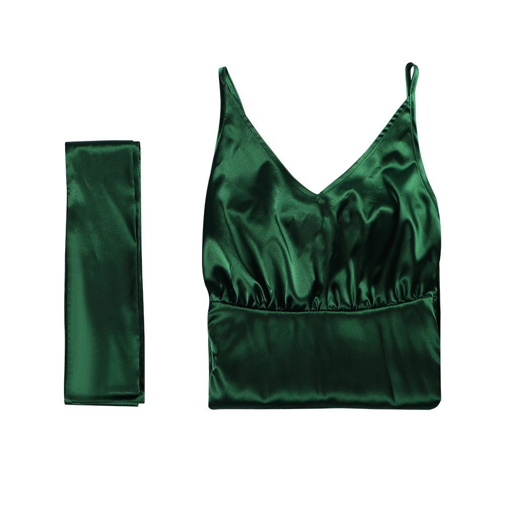 Emerald Satin Camisole Dress - - đánh giá và giá Evening Gown
