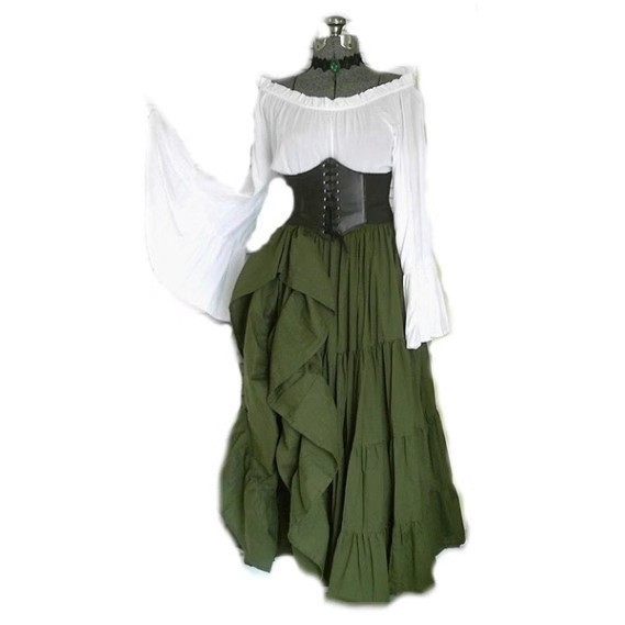 High Waist Long Sleeve Dress C - đánh giá và giá Midi Dress